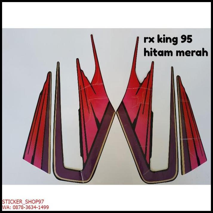 BEST DEAL (ORI) STRIPING  YAMAHA RX KING TAHUN1995HITAM MERAH KUALITAS ORIGINAL
