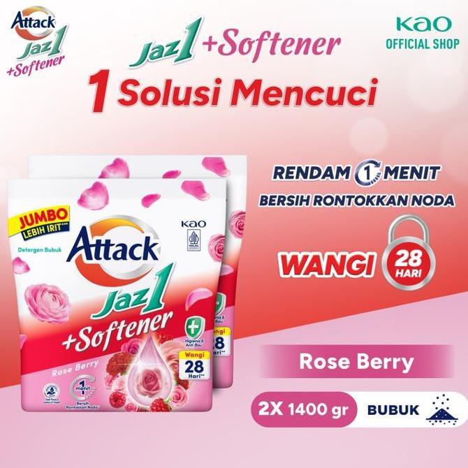 Attack Jaz1 Twinpack - Deterjen Bubuk Sabun Cuci Baju