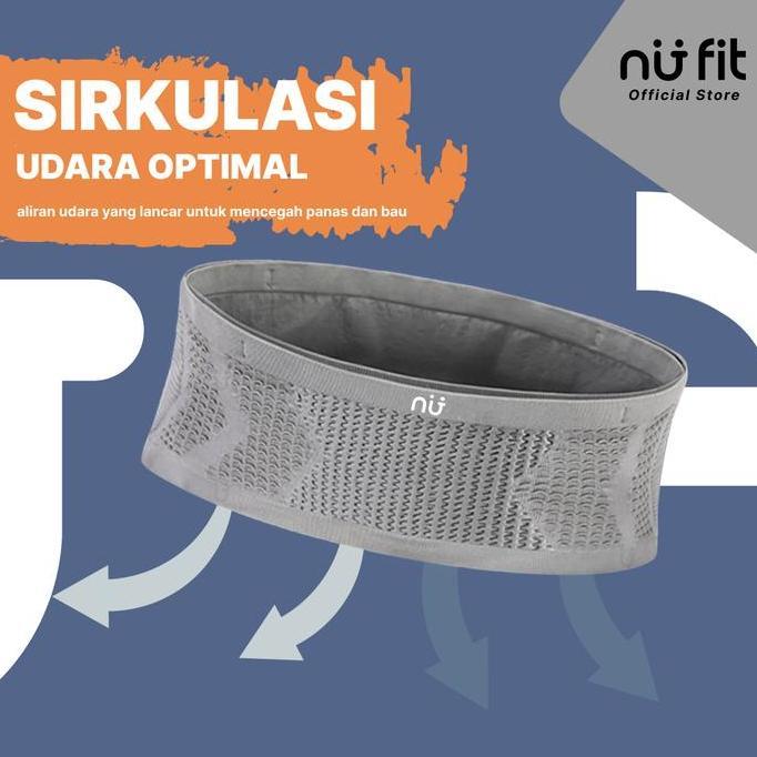 Nu Fit - Running Belt / Tas Pinggang Elastis / Tas Lari Pria Elastis
