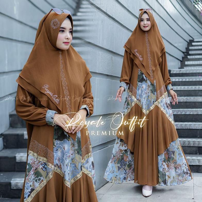 Alicia Syari Ceruty Gamis Mewah Adem XL
