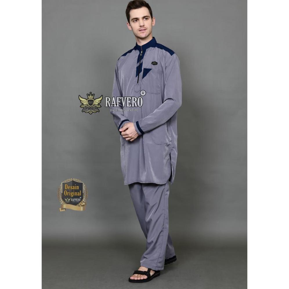 Baju Koko / Baju Muslim Setelan Pakistan Dewasa / Setelan Muslim ABIZAR / Gamis Pria / Koko Pakistan