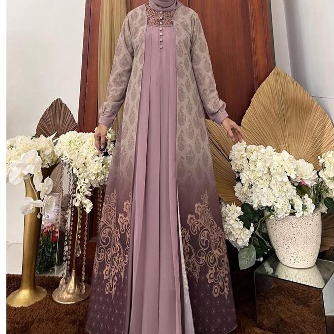 Gamis Alila Jemia hijab ( dress+hijab) 249 Gamis Muslim