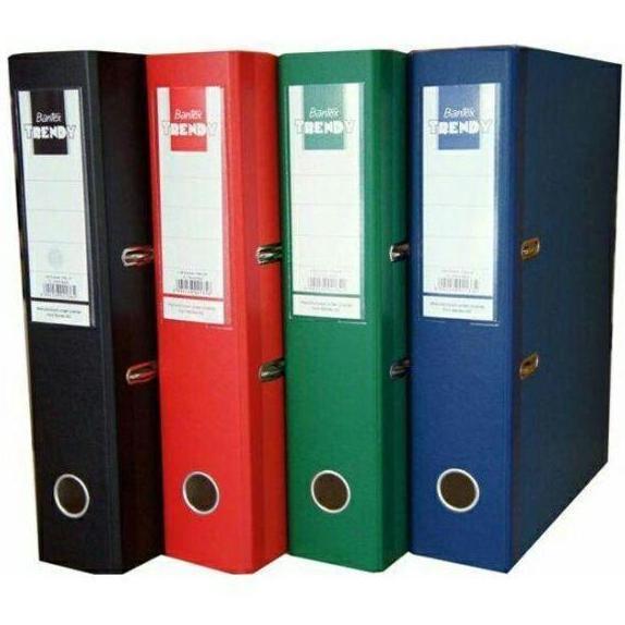Ordner Bantex Trendy Warna Hitam Merah Hijau Biru Folio 1776 7cm
