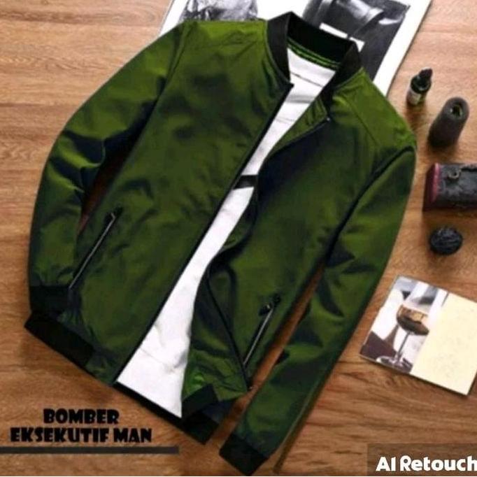 BEST SELLER BOMBER EXSEKUTIF MAN_JAKET BOMBER PRIA_JAKET PARASUT PRIA NYAMAN SIMPLE_MAX BB 60KG (BAH