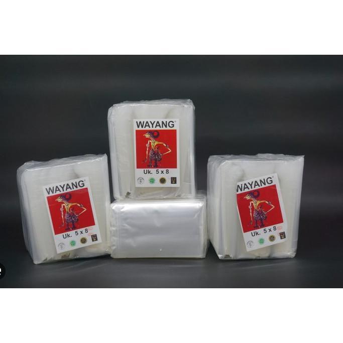 (4 pack)PP Wayang 5x8 1kg  - PP Wayang Bening - Plastik PP - Plastik Loundry