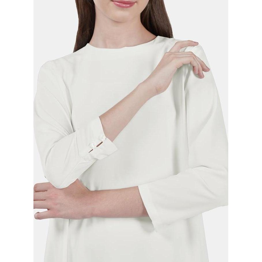 Grade Ori Benang Jarum Black Label - Basic Maxi Dress - Off White