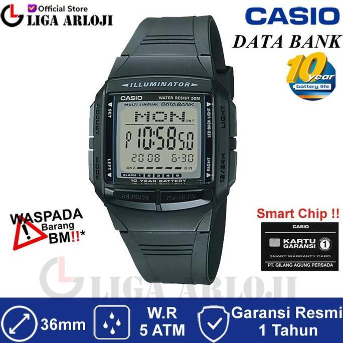 Casio Db-36-1Avdf Jam Tangan Pria Digital Db36 Db-36-1A Data Bank