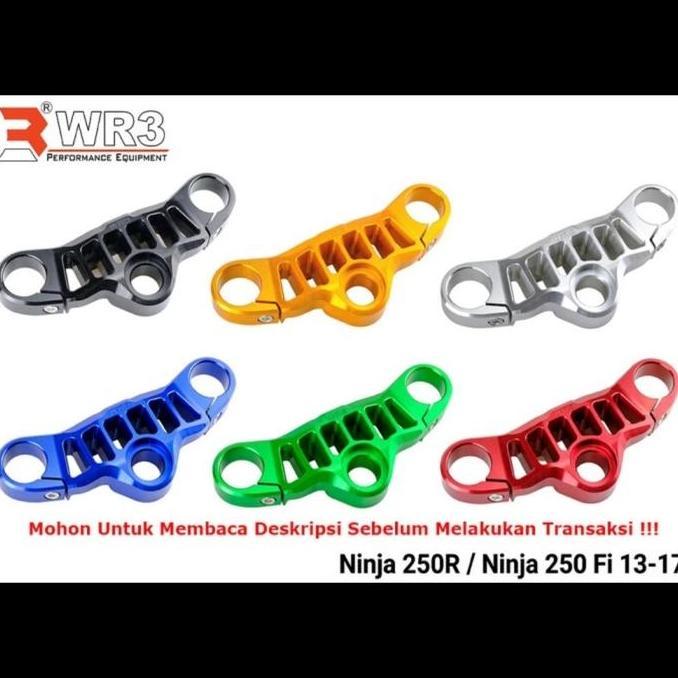 // TRIPLE CLAMP TRIPLECLAMP SEGITIGA STANG WR3 NINJA 250 250R 250FI OLD *