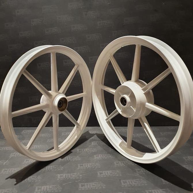 Velg Racing VRossi Zigen Swan2 Rx King Palang 8 17x160 18x185 Putih Original
