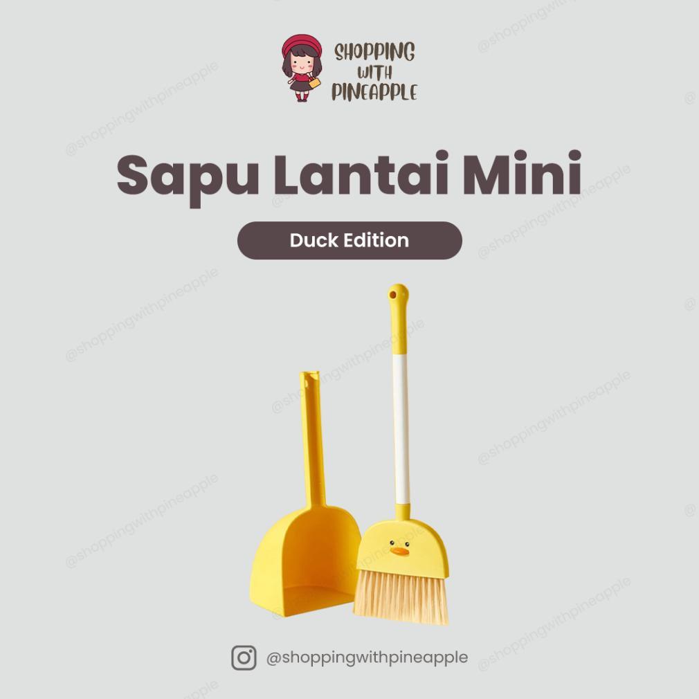 SWP - Sapu Lantai Mini / Set Sapu Dengan Serokan Mini Anak Lucu / Sapu Lantai Duck
