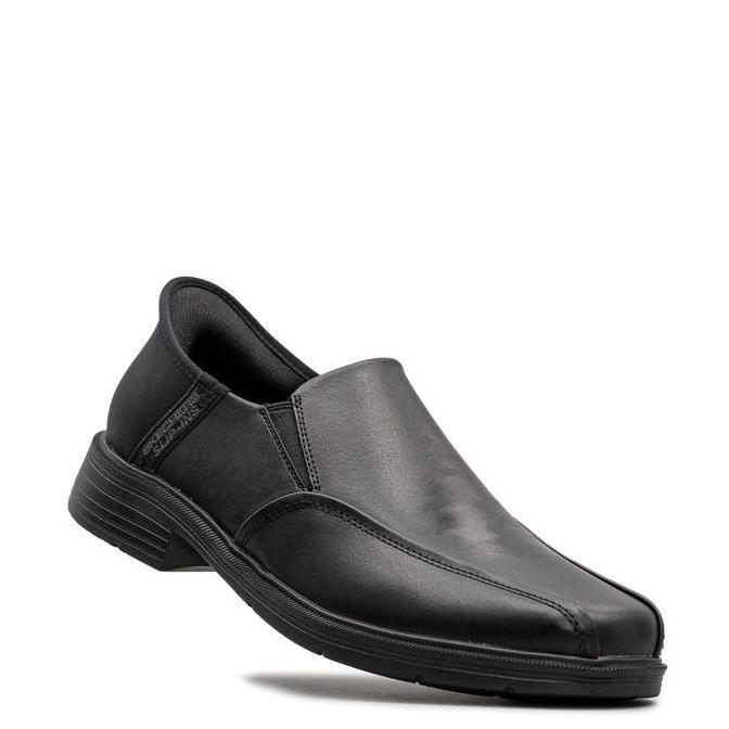 Sepatu Formal Kantor Pria Skechers Caswell Frantone 205169/DKBR Dark Brown