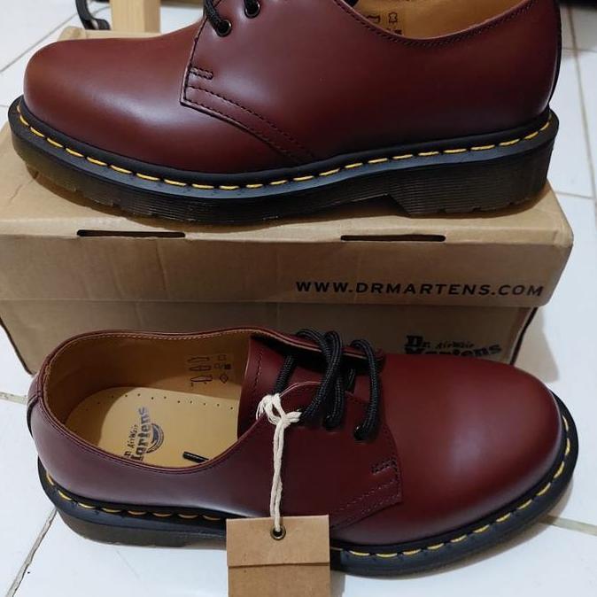 SALE DR MARTENS 1461 SMOOTH LEATHER CHERRY RED NEW ORINAL