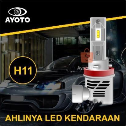 Lampu LED Mobil AYOTO H8/H9/H11/H16/H27 Original (1SET) PUTIH KUNING / WHITE YELLOW GOLDEN YELLOW / 