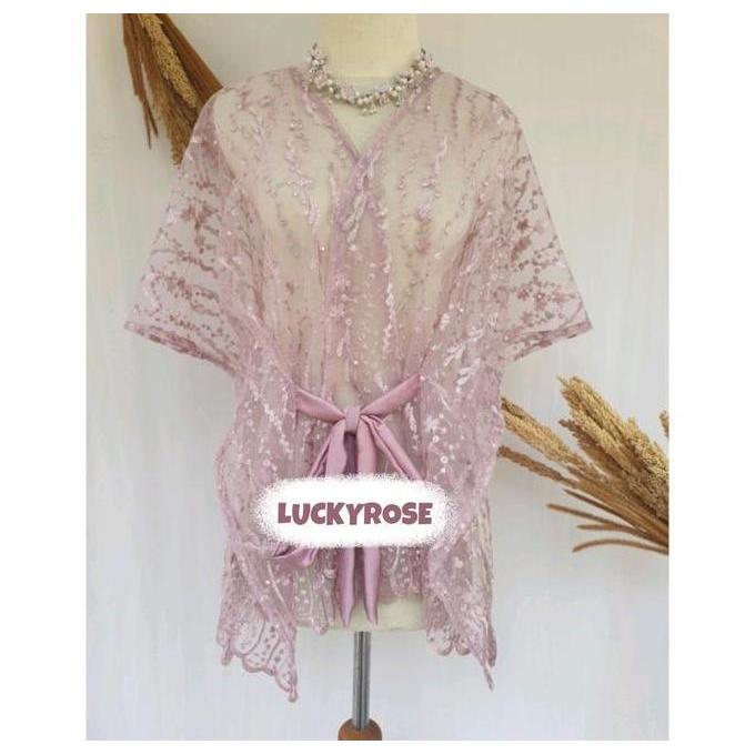 Wrap Outer Tille Ribbon Outer Organza Pita Outer Tulle Outer Brukat Outfit Kondangan Outer Lengan Pa