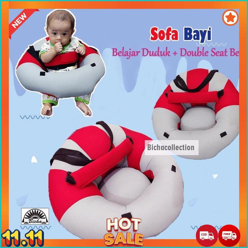 Sofa Bayi Belajar Duduk Sofa Baby Multifungsi Double Safety Belt [B6]