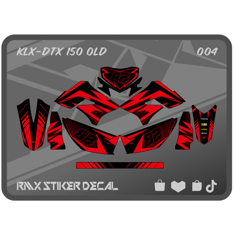STIKER KLX 150 S/L FULLBODY (004) STICKER DECAL DEKAL D-TRACKER DTRACKER DTX LAMA OLD 2009 2010 2011