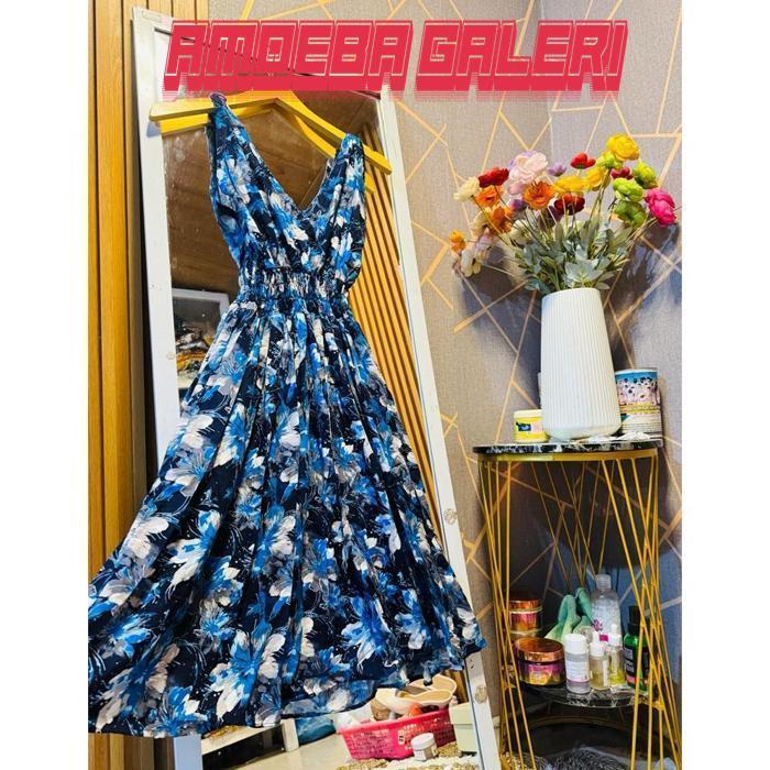 Dress Moza Singlet Pendek Rayon Bali