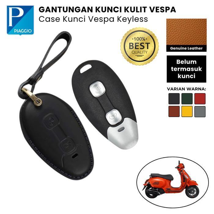 Gantungan Kunci Kulit Motor Vespa Case Kunci Motor Keyless