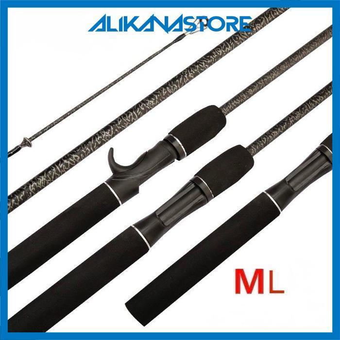 Joran Ul Hitam Petir Granit  Bc Spinning Ramai Pancing 168 180 4-10Lbs