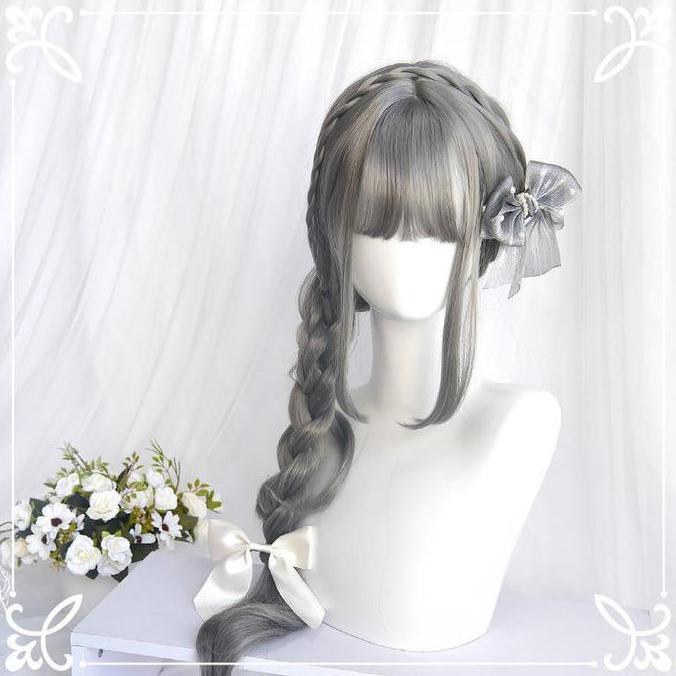 Wig Wanita Manis / Rambut Palsu Wanita Cantik / Rambut Palsu Wig Wanita Kekinian / Wig Gadis Cantik 