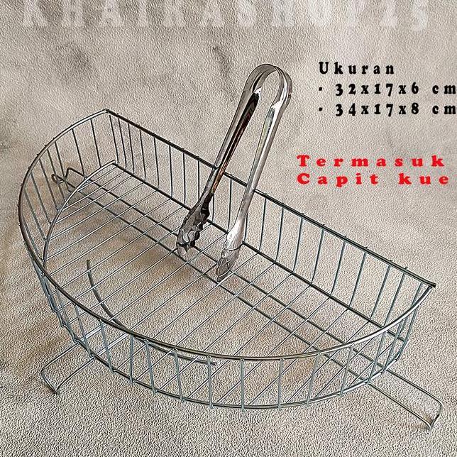 Keranjang Peniris Tirisan Minyak Untuk Gorengan Tirisan Gorengan Aluminium Dan Capit Kue