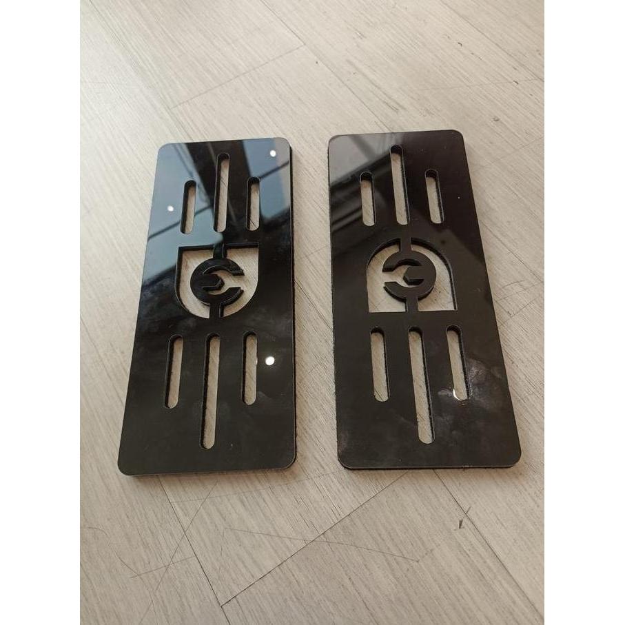 Frameless Plate Holder Plat Motor/Tatakan Plat Motor Akrilik - by Domo Terlaris