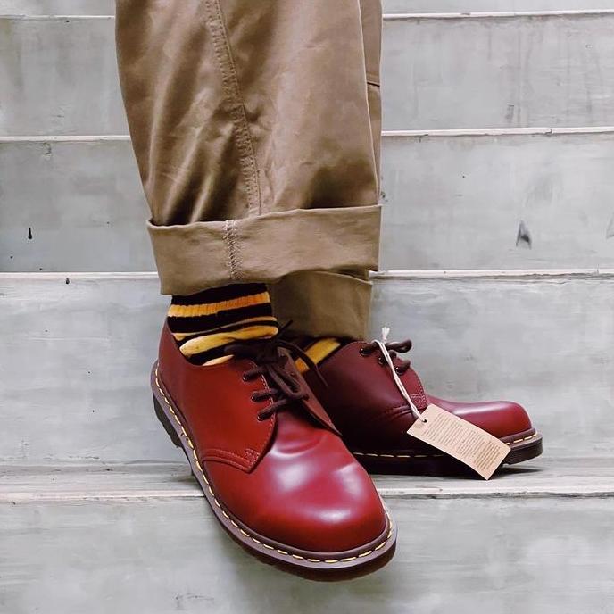 Sepatu Dr. Martens 1461 Vintage Oxblood Made In England