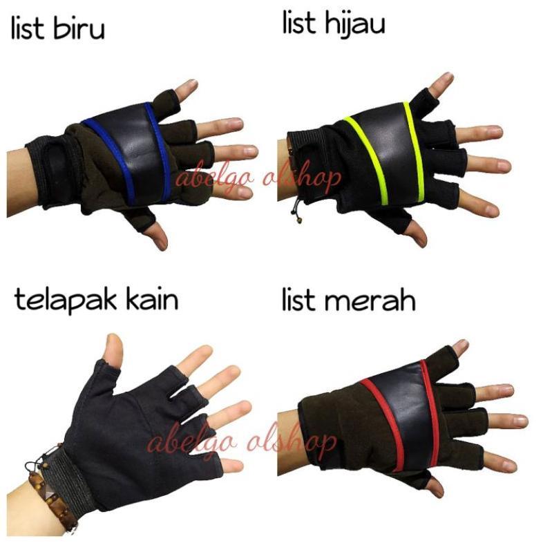 hot product promo terbaru sarung tangan motor pendek gym fitnes sarung tangan buntung & panjang/ sar