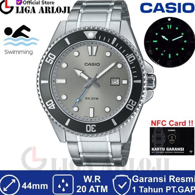 Casio Mdv-107D-8Avdf Marlin Duro Diver 200M Mdv-107D-8A Mdv107 Jam