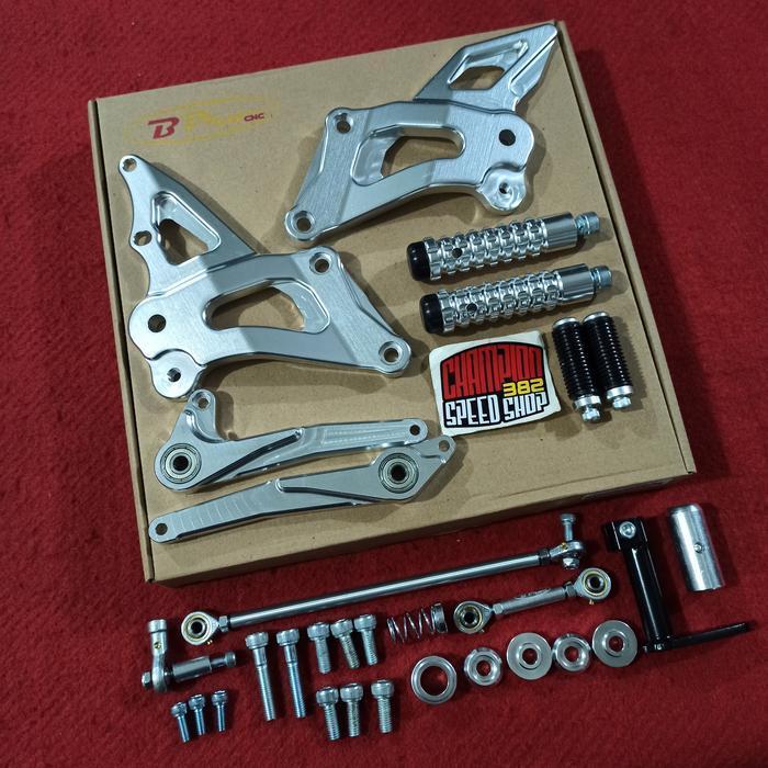 Footstep Step Underbone Racing BPRO 3D Silver Ninja 150 RR 150 150RR