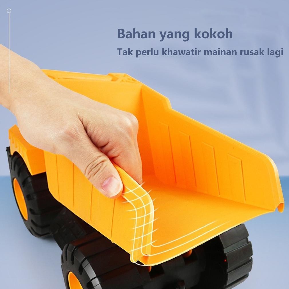 RECOMMENDED` FUNTOY Besar Truk Mainan Teknik  Dump Truck  Truk Mainan Bulldozer Excavator Traktor Mo