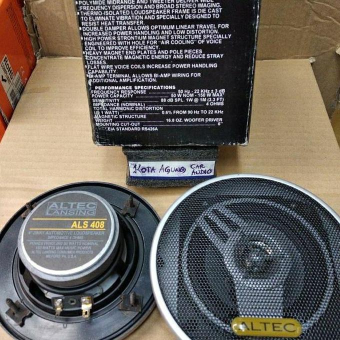 speaker coaxial 2way 4" altec lansing als408 Terlaris