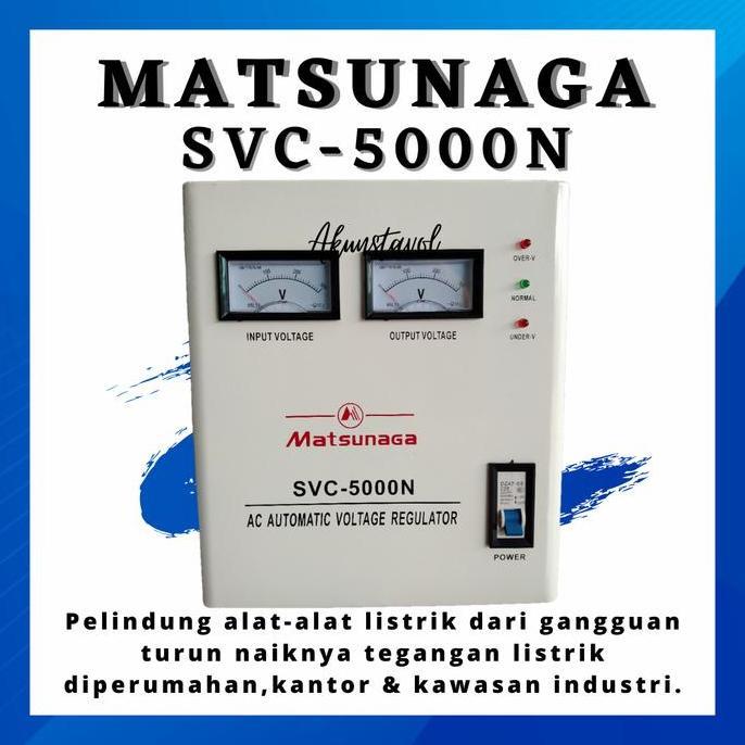 STAVOLT MATSUNAGA SVC-5000N - STABILIZER LISTRIK MATSUNAGA 5000 WATT ORIGINAL DAN TERPERCAYA