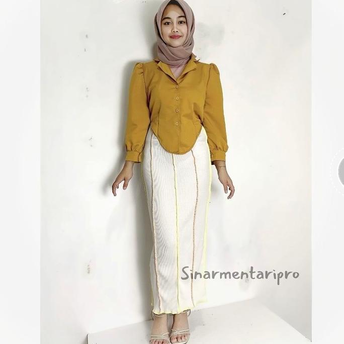 FREE ONGKIR SINAR - ROK NADSHAVV - MAMI BIBU / ROK SPAN PELANGI RAINBOW / ROK KNIT PANJANG WANITA ME