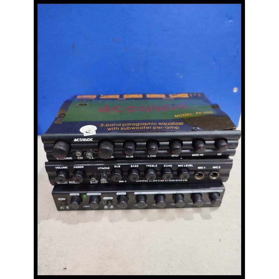 TERMURAH PRE AMP DIGITAL KARAOKE CAR AUDIO SYSTEM - PREAMP PROFESSIONNAL CAR 