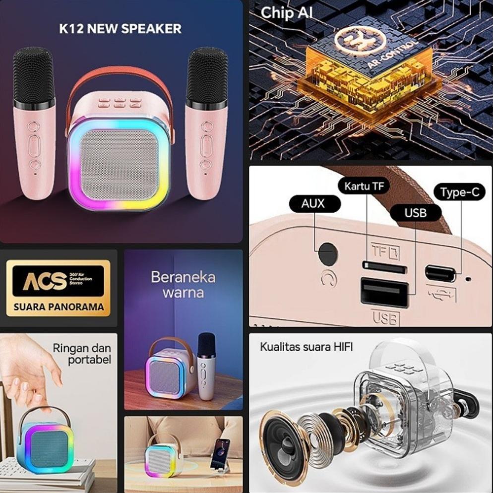New Product {Cod}Speaker Bluetooth Karaoke/Mini Speaker Karaoke Bluetooth/Mini Speaker Bluetooth Kar