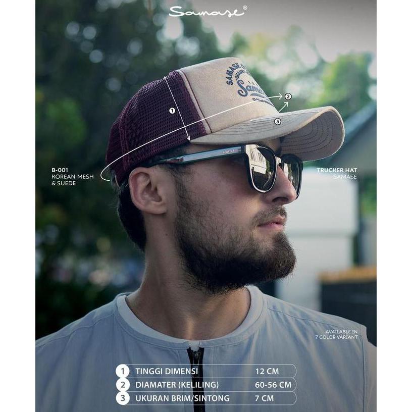 SAMASE Topi Trucker Hat B001