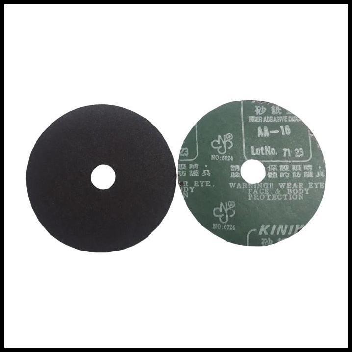 TERBARU FIBRE ABRASIVE DISC AMPLAS BULAT FIBER 5 INCH KINIK AA - GRID 60 
