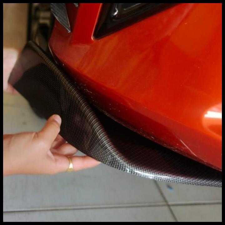 TERMURAH WINGLET DEPAN VARIASI BEMPER DEPAN MOBIL FEROZA FULL CARBON 