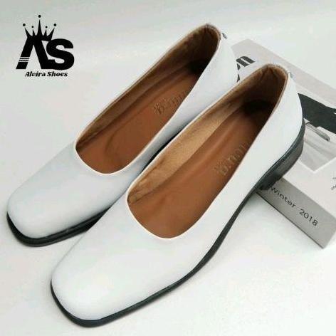 Sepatu paskibra wanita kulit Asli, Sepatu Pantofel wanita kulit asli, sepatu kantor wanita kulit asl