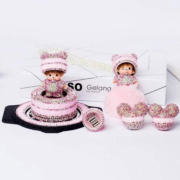 Parfum Mobil Monchichi Pink PARFUM MONCHICHI // mobil Bling bkink monchichi swarovsky