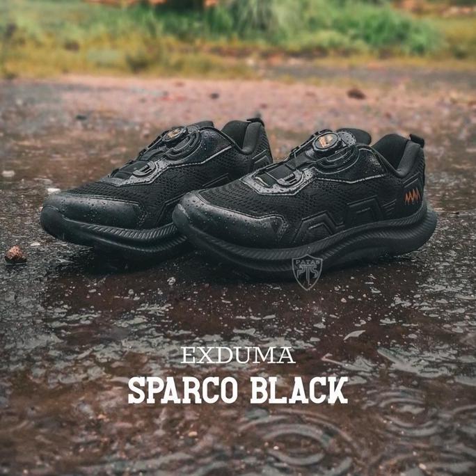 PATAS - Sepatu EXDUMA SPARCO BLACK Tali Putar Terbaru
