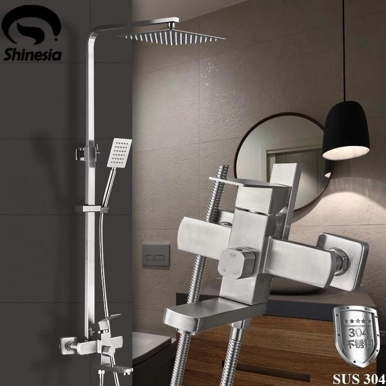 SHOWER TIANG COULOMN STAINLESS SUS304 CARLO FIOTINI PANAS DINGIN