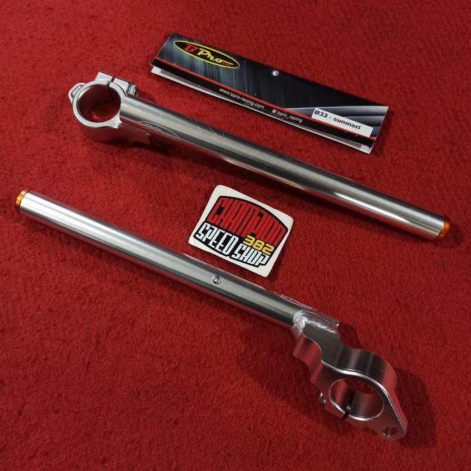 Stang Jepit BPRO 33mm 5 Derajat 5 Silver Ninja 150 RR R 150RR 150R