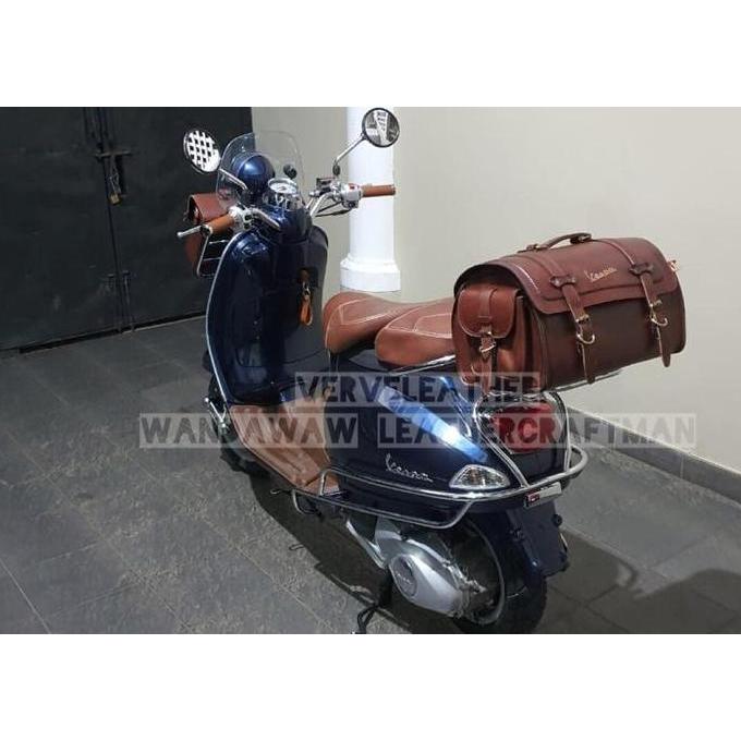 Tas vespa , tas kulit vespa , top box vespa