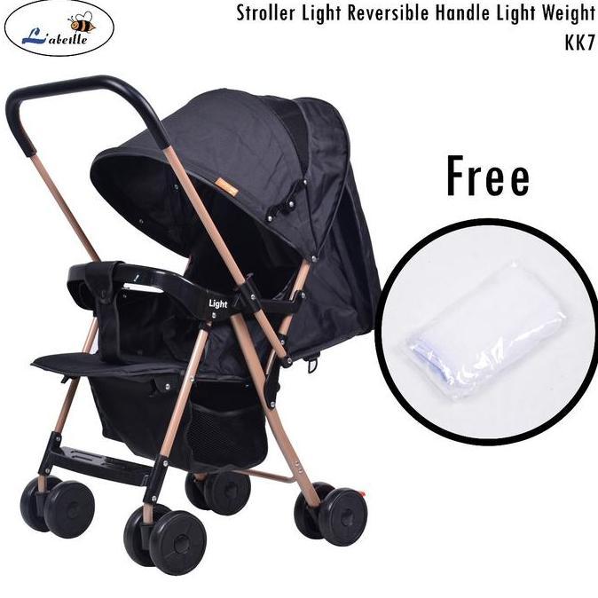 TERBARU Labeille KK7 Baby Stroller Light Reversible Handle Light Weight Kereta Dorong Lipat Bayi Ana