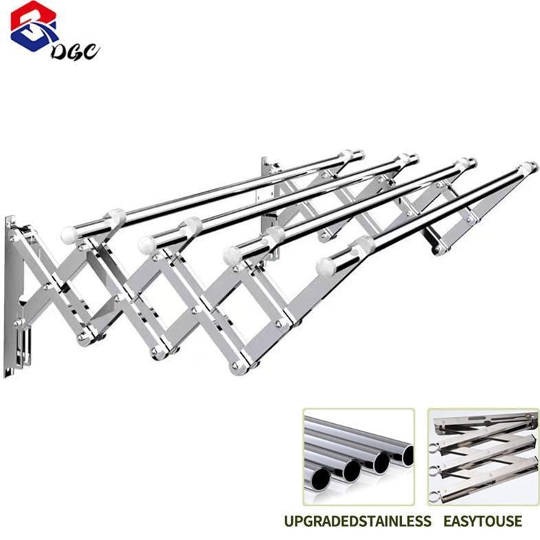 Dgc Jemuran Lipat Dinding Jemuran Dinding Jemuran Baju Stainless Steel Jemuran Baju Pakaian Dinding