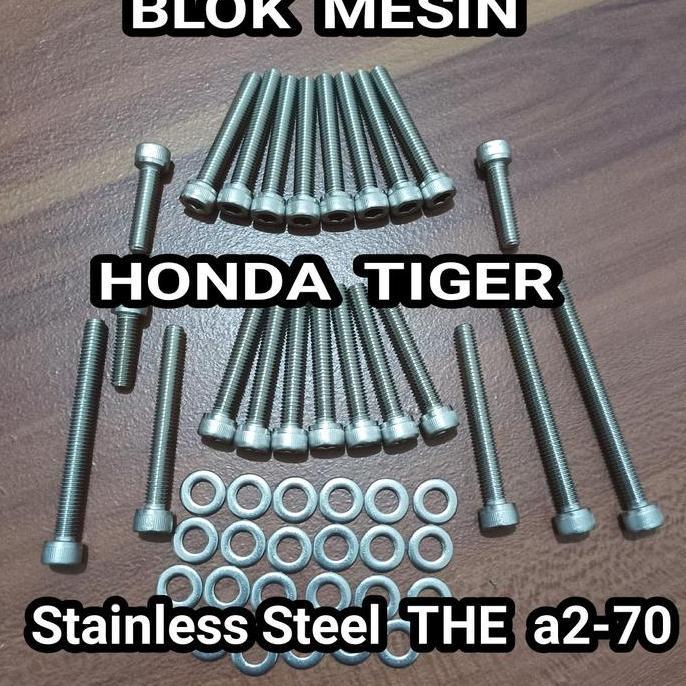 Baut L Stainless Steel Blok Mesin Tiger Termurah