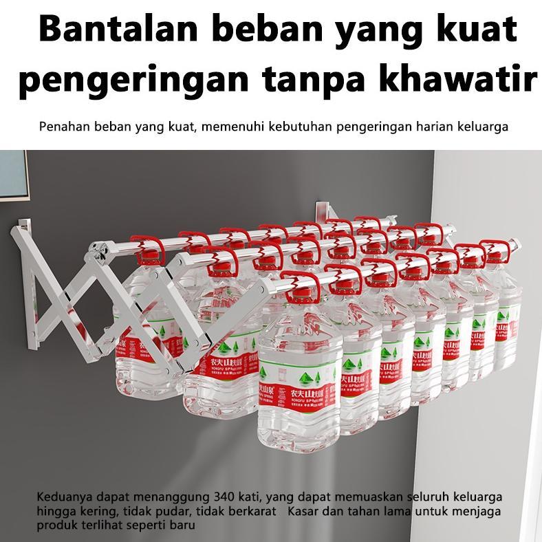 Jemuran Baju Tempel Dinding - Rak Jemuran Pakaian Basah Lipat Rak Jemuran Tembok