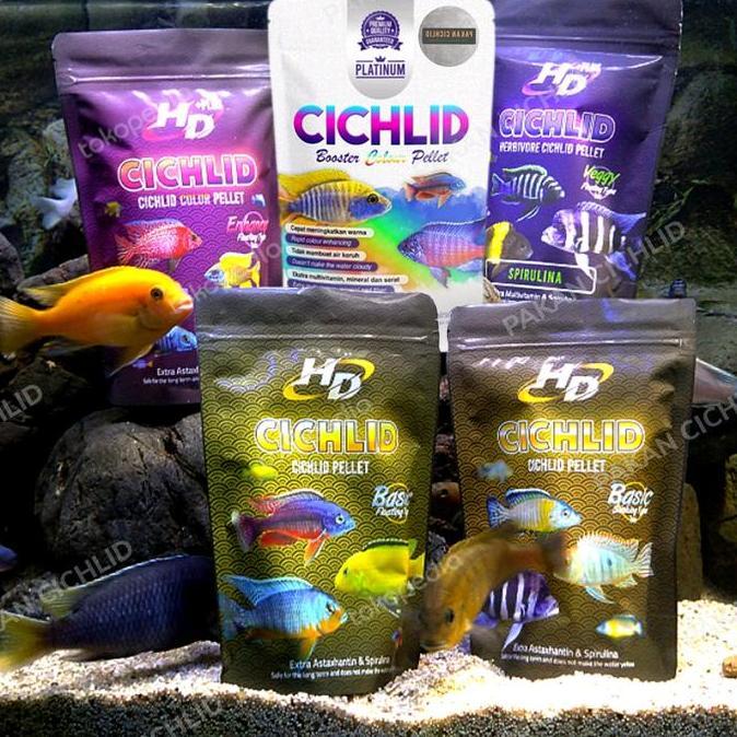 [PAKAN CICHLID] Pelet Ikan HD+ CICHLID ENHANCER 150 gr